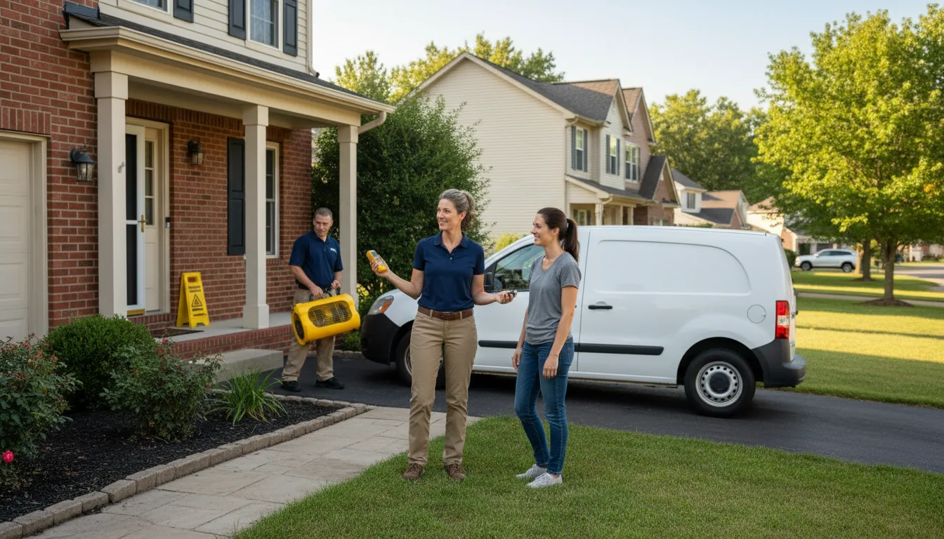 Residential water damage restoration in Winslow, AZ